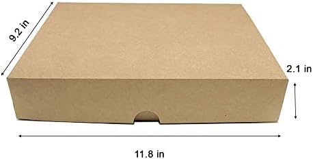 10 קופסאות מתנה עם מכסים, 11,8 X9,2 X2.1 קופסת קופסאות קופסאות מתנה מעובה, קופסאות מתנה קרטון להלבשה
