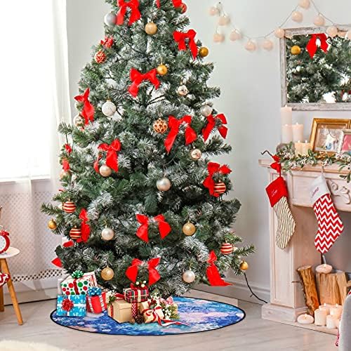 תאורת חג המולד מחצלת עץ חג המולד עץ עץ עץ עץ עמדת מגש שטיח מחצלת מתחת לאביזר עץ חג המולד לקישוט חג