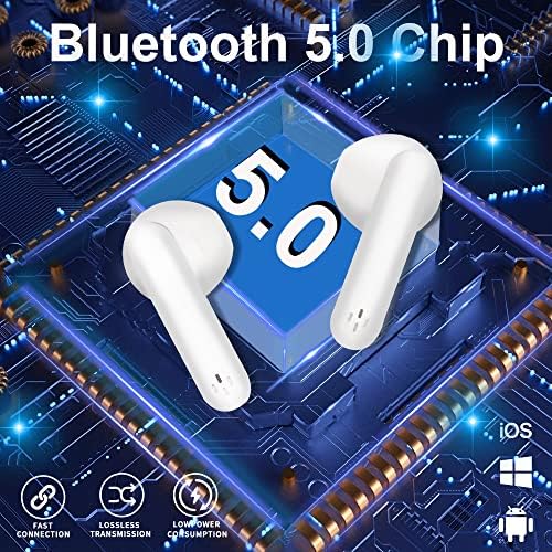 אוזניות אלחוטיות Bluetooth 5.0 אלחוטיות מובנות במיקרופון רעש מבטלות אוזניות סטריאו תלת -ממדיות