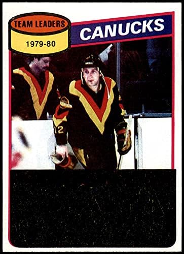 1980 Topps 128 מנהיגי Canucks Stan Smyl Vancouver Canuck
