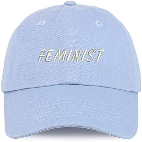 חנות לבוש אופנתית נוער נוער פמיניסטית מתכווננת כובע בייסבול כותנה לא מובנה