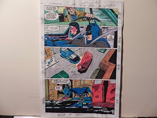 בלש קומיקס 653 באטמן הפקה אמנות חתום א. רוי עם עמ ' 18