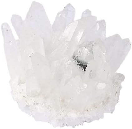 RINDEM טבעי קוורץ גולמי לבן צליל קריסטל אבן ריפוי אבני ריפוי דגימה של נקודת גביש קישוט ביתי קריסטלים גולמיים