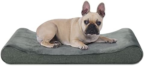 מיטת כלבים אורטופדית לכלבים בינוניים, מיטות כלבים קצף זיכרון רחיץ, מיטת ספה לכלבים עם חיזוק נוח, ספת מיטה