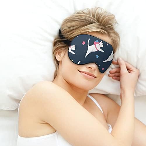 חלל עם תרמילים צבעוניים חתולים מכסה מסיכת עיניים רכה כיסוי הצללה אפקטיבית מסכת שינה נוחות עם כיסוי עיניים עם רצועה