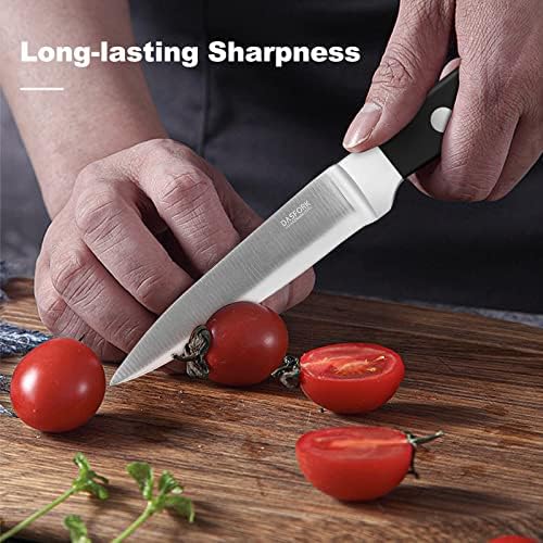 דקפורק קילוף סכין 3.5 אינץ גרמנית גבוהה פחמן נירוסטה ירקות פירות סכין-מלא טאנג קטן מטבח סכין
