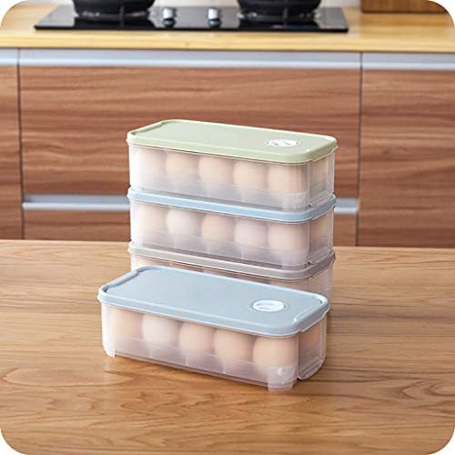 מזון אחסון נייד 10 ביצה מחזיק מקרה תיבת מקרר מצנן מיכל מטבח מזון שימור אחסון תיבת ביצת מתלה בית מזון אחסון,כחול