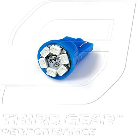 TGP T10 כחול 6 LED SMD לוחית רישוי נורות נורות נורות 2000-2012 תואמות לניסן XTERRA