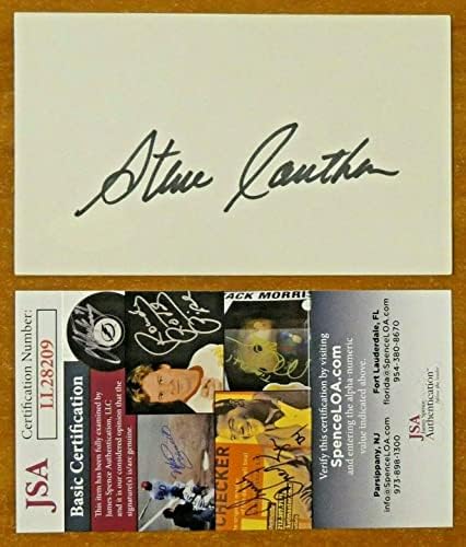 סטיב קאוטן טריפל קראון ג'וקי חתם על כרטיס אינדקס 3x5 עם JSA COA - תמונות ספורט עם חתימה