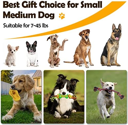 צעצועי כלבים של אוורוט לעיסות אגרסיביות, צעצועי חבל כלבים צעצועים לעיסת כלבים לבקיעת גורים, צעצועי