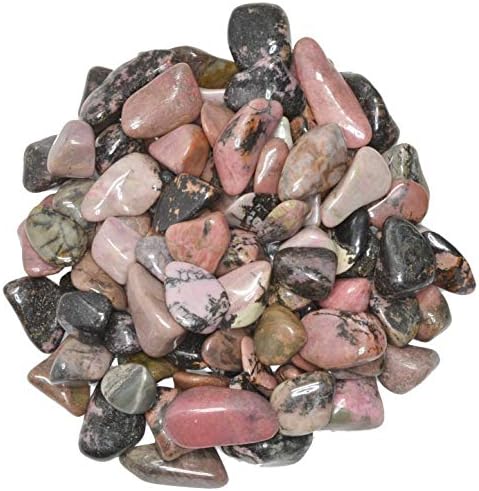חומרים מעולים מהפנטים: 1 קילוגרם התפוצץ אבני רודוניט ממדגסקר - ציוד אבן חן מלוטשת טבעית עבור WICCA,
