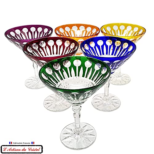 6 שמפניה וקוקטיילים משקפי קריסטל - 6 צבעים מגוון - שירות רואמר דיאום - בית קליין - חברה: אומן