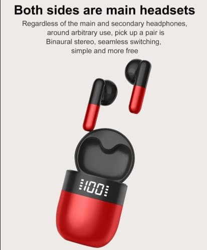 אוזניות מגע אלחוטיות עם טכנולוגיית ביטול רעש פעיל Bluetooth 5.0 Sport 3D סטריאו מיקרופון מובנה,