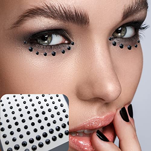 גוף עיניים פנים אבני חן תכשיטים מדבקות ריינסטון אקריליק 3D DIY DIY דבק עצמי קעקוע איפור איפור פסטיבל