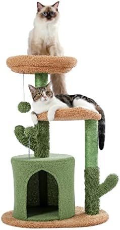 חתול עץ יציב מודרני חתול עץ מפנק מוטות ייחודי חתול עץ חתול צעצועי חתול עצים מקורה חתולי חתולים קטן חתול עץ עבור