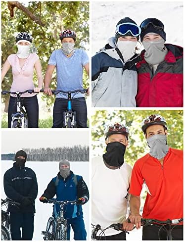 מסכת סקי סאטיניור 9 יחידות לגברים בקלאווה קירור צוואר גייטר פנים לנשימה מכסה מנוע עמיד לרוח לרכיבה על אופניים בחוץ
