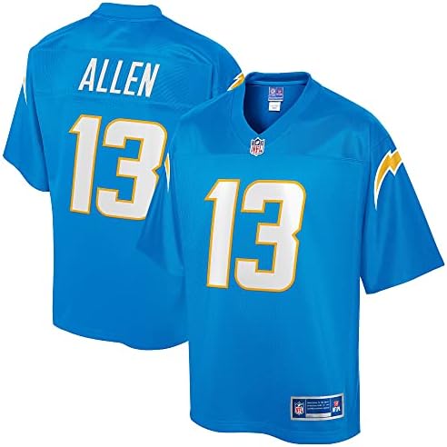 NFL Pro Line Keenan Allen אבקה כחול כחול לוס אנג'לס צ'אנגרס שחקן שחקן ג'רזי