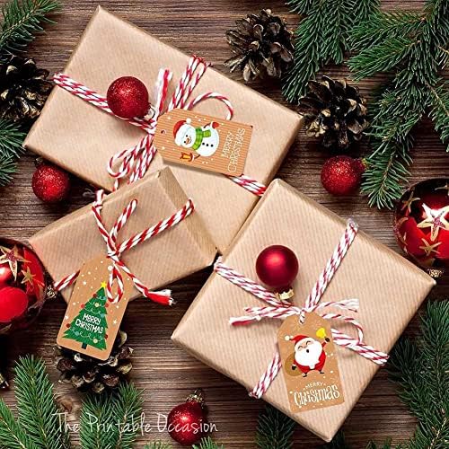 חג המולד מתנה תגיות עבור מתנות חג המולד תוויות אישית, 50 יחידות חג המולד מתנה תגים,חג המולד מתנה תגים עם