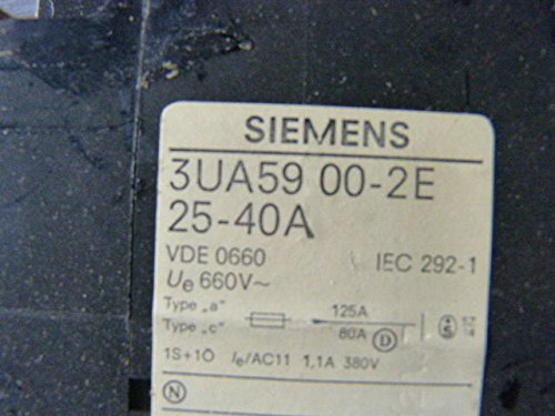 Siemens 3UA59-00-2E 3UA5900-2E ממסר עומס יתר על עומס 25-40 אמפר