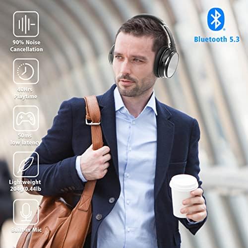 SRHYTHM NC35 מבטל רעש אוזניות אלחוטי Bluetooth 5.3 עם NiceComfort 25pro מבטל רעש פעיל אוזניות אלחוטיות, Bluetooth