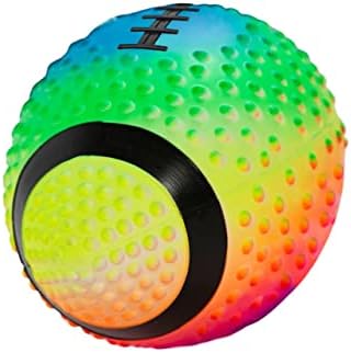 אימון ריג'נט כדורגל ניאון צבעוני 9 אינץ 'ממוסמר לשליטה אחיזה עשויה מגומי רך מתנפח אוויר מלא מלא נהדר לבריכה