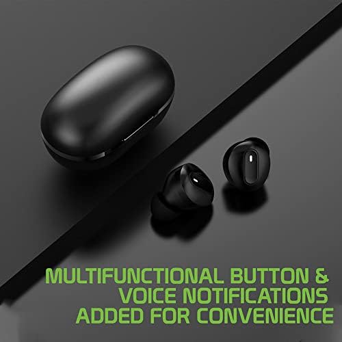 אוזניות Bluetooth אלחוטיות אלחוטיות התואמות ל- LG L90 עם מארז חבילת טעינה מורחבת עבור אוזניות אוזניים.