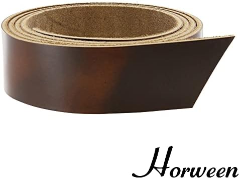 רצועת עור של Horween Cavalier, קרולינה בראון, 55 עד 60 משקולות מרובות