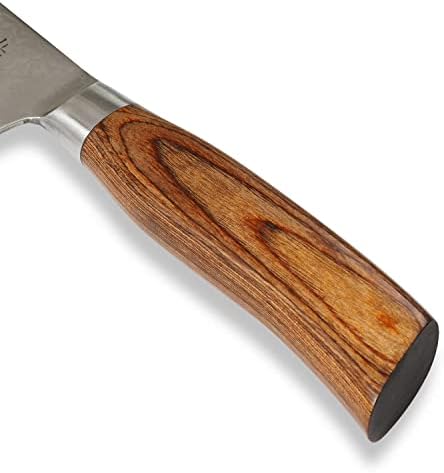 אקולי אדיב פרו דמשק סכין שף סינית להב 6.9 אינץ ' חד במיוחד עשוי 67 שכבות עם ליבת פלדה 10 עם