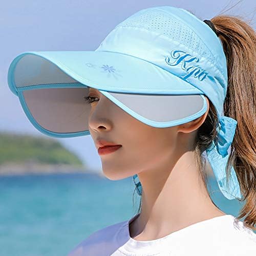 כובע אטום לשמש תקליטון חוף חוף מגן אריז חיצוני נשים חילוק השמש רחב שוליים חוף חוף כובע כובע הילדה הילוך