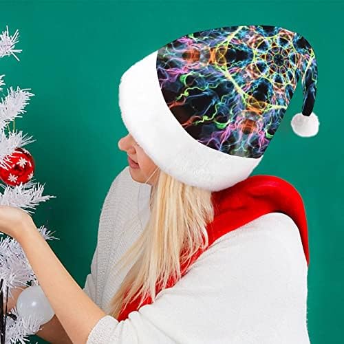 קדוש גיאומטריה חג המולד כובע רך קטיפה סנטה כובע מצחיק כפה עבור חג המולד לשנה חדשה חגיגי מפלגה