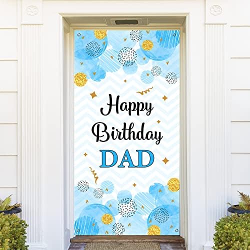 BELREW יום הולדת שמח דלת אבא דלת, רקע צילום של אבא של אבא, אבא למסיבת יום הולדת אבזרים, קישוטי כיסוי