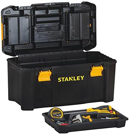 סטנלי כלים ואחסון צרכנים STST19331 ארגז כלים חיוני סטנלי, 19 , שחור/צהוב