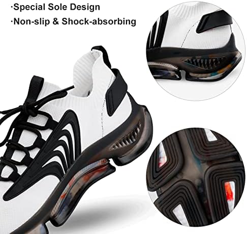 Gjetfdap Man נעליים מעשיות, נעלי ספורט אופנה ספורטיביות מזדמנות נעלי קאם, ריצה ריצה ריצה
