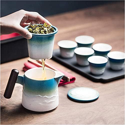 ערכת תה גונגפו סינית של גונגפו סינית ערכות תה קרמיקה מסורתיות סיניות סט טיול נייד סט תה קלאסי קונגפו ערכות תה