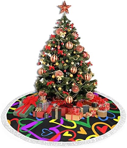 חצאית עץ חג המולד בגאווה גאווה גאווה, לחג המולד לחג החג קישוט 36