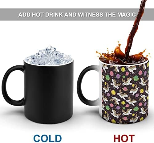 חד קרן בחלל ספל קסם מותאם אישית צבע מחליף ספל קפה בהתאמה אישית של כוס חום חום