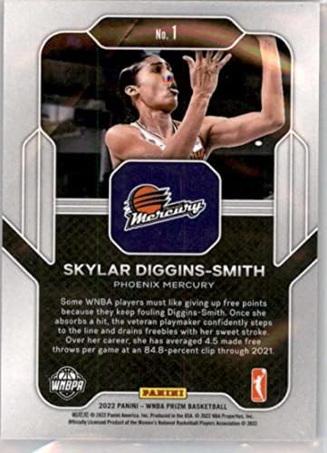 2022 Panini Wnba Prizm רחוק 1 Skylar Diggins-Smith Phoenix Mercury רשמי WNBA כרטיס מסחר בכדורסל