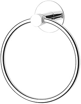 טבעת מגבת אמבטיה מדבקת עצמית מחזיק מגבת יד לקיר אמבטיה רכוב 304 פלדה אל חלד אסלה עגולה קולב