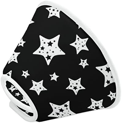 שחור ולבן כוכב דפוס הדפסת כלב קונוס לחיות מחמד התאוששות אליזבת צווארון מגן עבור לאחר ניתוח