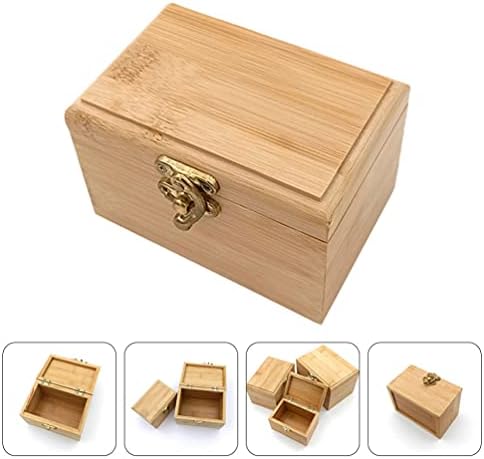 קופסת אחסון עגילים צעצועים קופסת עץ קופסת תכשיטים מעץ קופסת עץ קופסת תכשיטים קופסא טבעת נישואין