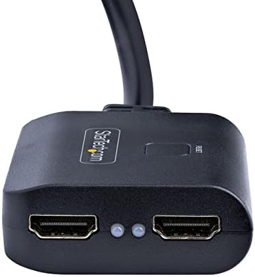 Startech.com 2-יציאה HDMI מפצל, 4K 60Hz HDMI 2.0 וידאו, 4K HDMI Splitter 1 ב -2 OUT, 1x2 HDMI תצוגה/מפצל פלט,