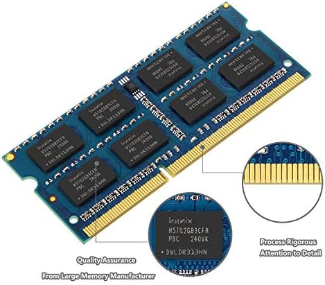 ערכת Duomeiqi 8GB PC3-10600 1333MHz DDR3 SDRAM 2RX8 PC3 10600S SODIMM 204 פינים CL9 1.5V PC3 10600 DDR3-1333 PC3-10600s