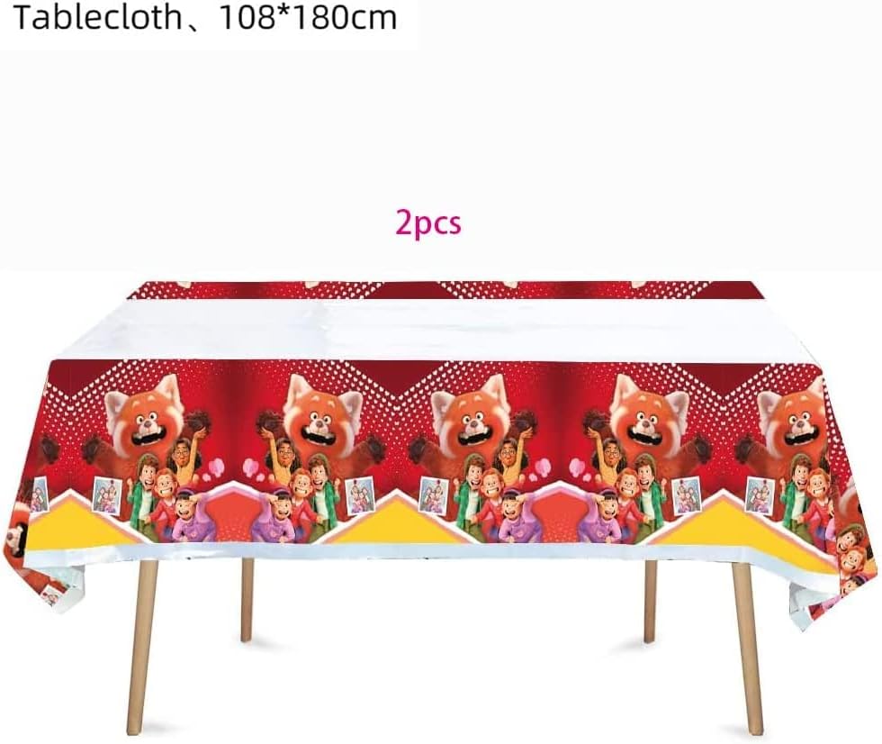 Zspzexsl 1 pcs שהופכים שולחן אדום שולחן אדום חד פעמי ציוד למסיבות יום הולדת וקישוטים לילד ילד מקלחת