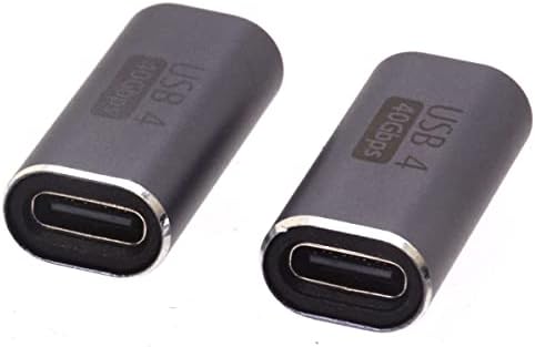 Glhong USB C מתאם נקבה לנקבה, 40GBPS 100W & 5A OTG סוג C מצמד העברת נתונים, מחבר מתאם USB C 3.2 עבור כבל