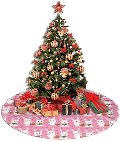 חצאית עץ חג המולד של Lveshop חג הפסחא עגול יוקרה עגול מקורה חיצוני כפרי קישוטי חג חג המולד כפרי ≠ 30