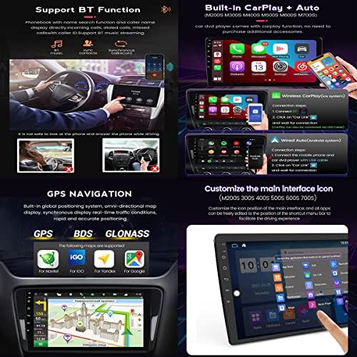 FBKPHSS Android 10 רדיו בידור לרכב מולטימדיה עבור Toyotayaris 2012-2017 עם מסך 9 אינץ 'תומך בניווט GPS ללא ידיים