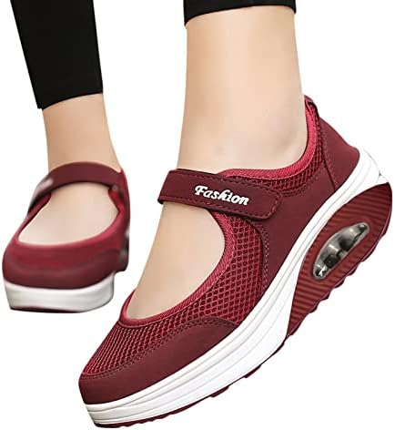 נעלי ספורט אופנה לנשים של PGOJUNI, סתימות פרדות לנשים פלטפורמת כרית אוויר פרדות פרדות סניקרס נעלי נעלי הליכה
