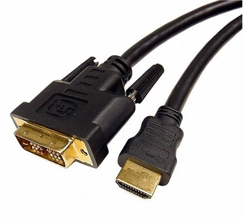 כבלים ללא הגבלה PCM-2296-06 HDMI לכבל DVI D, 6 רגל