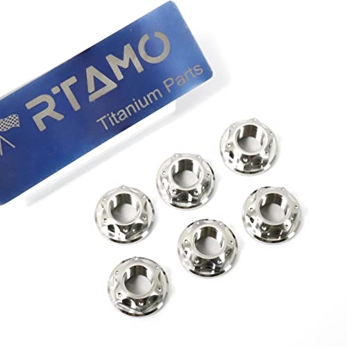 RTAMO M10 × 1.0 טיטניום אגוזים אגוזים משושים