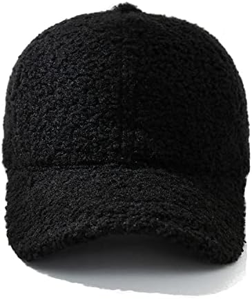 כובע בייסבול חורפי של Wheebo לנשים צמר צמר צמר אבא אבא כובעים בסגנון צבע אחיד
